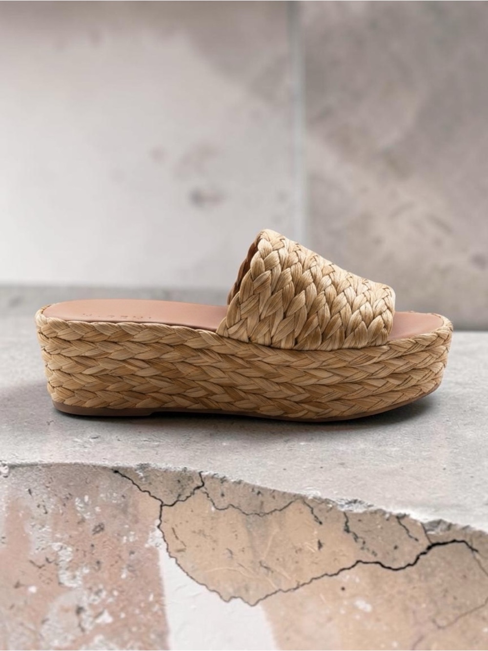M. Gemi raffia wedge sandals new, size 42 - Picture 1 of 6